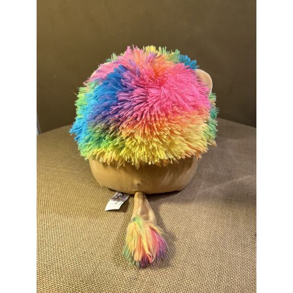 Sqishmallows Leonard The Lion With Rainbow Mane By Kellytoys - Picture 4 of 12